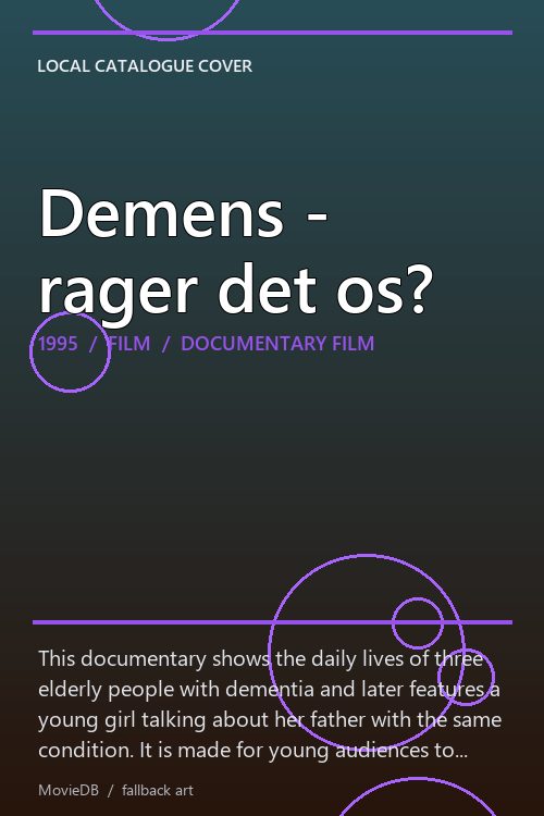 Demens - rager det os? poster