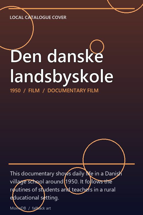 Den danske landsbyskole poster