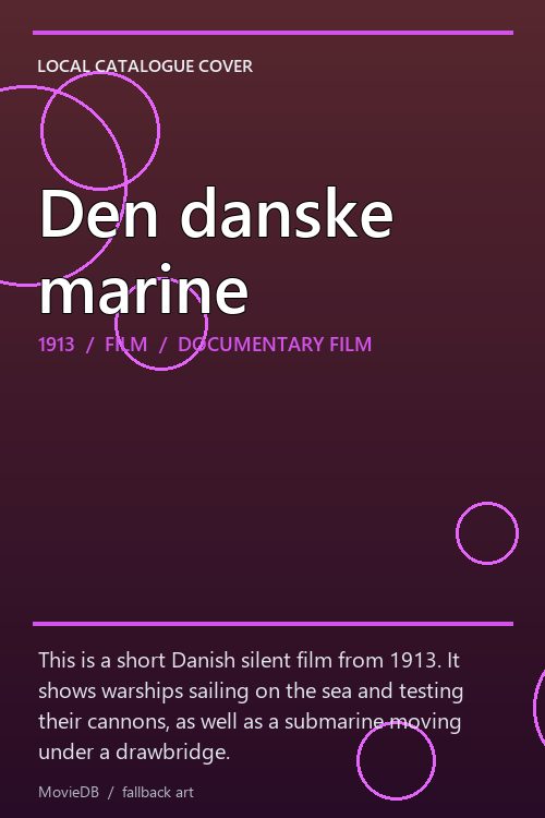 Den danske marine poster