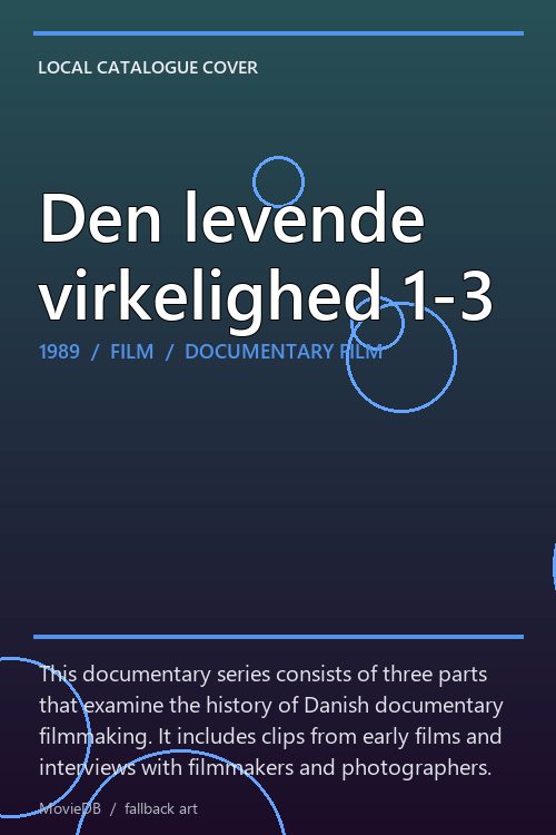 Den levende virkelighed 1-3 poster