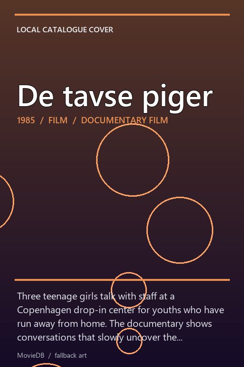 De tavse piger poster