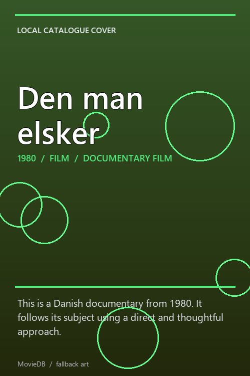 Den man elsker poster