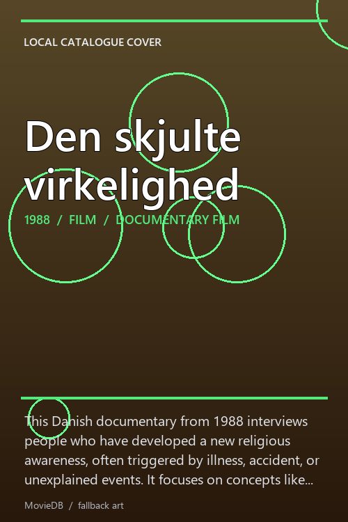Den skjulte virkelighed poster
