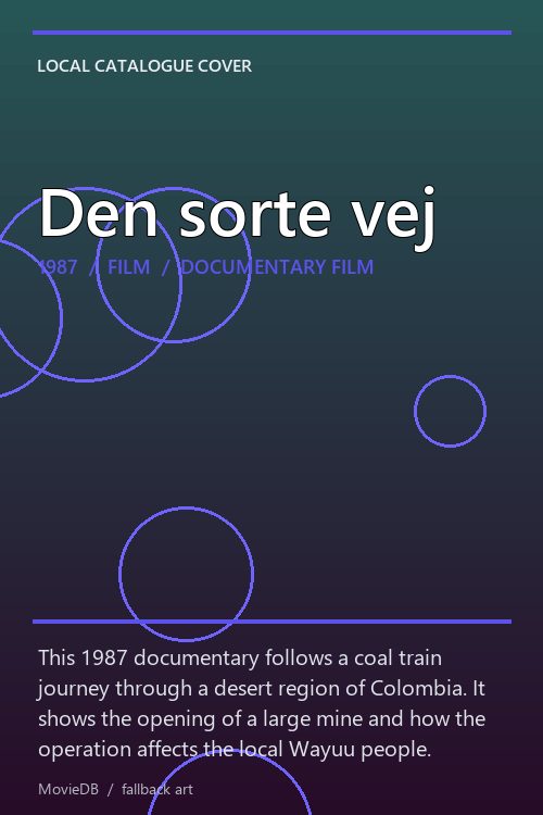 Den sorte vej poster