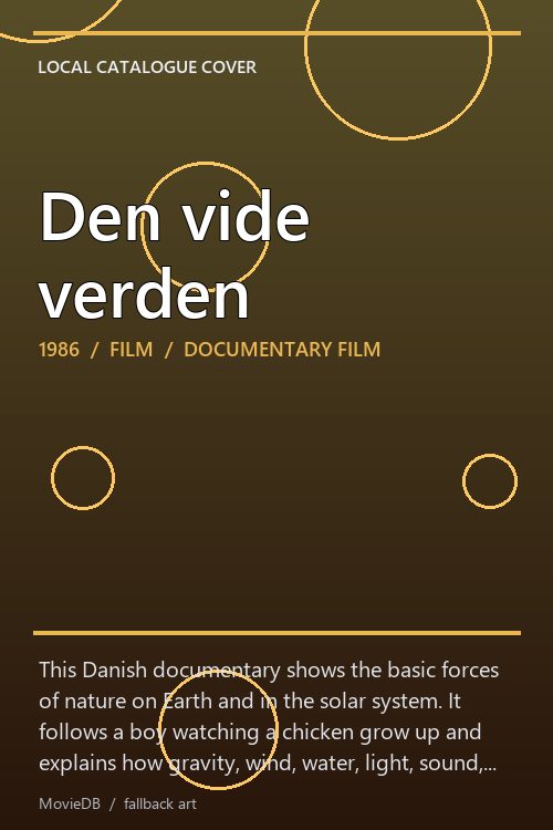 Den vide verden poster