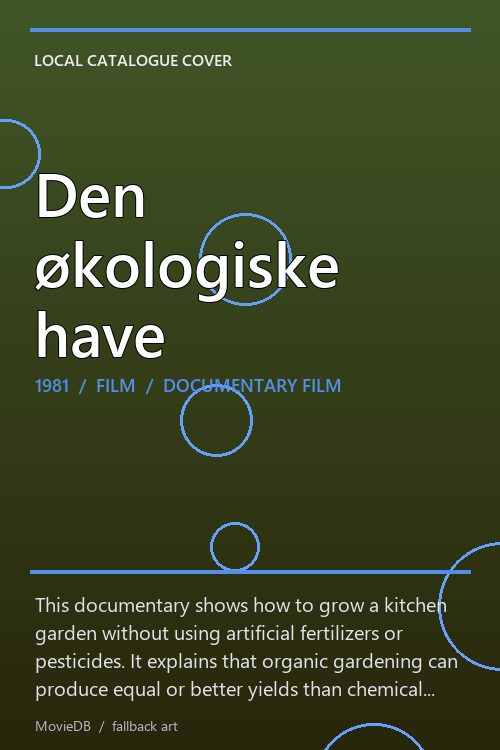 Den økologiske have poster
