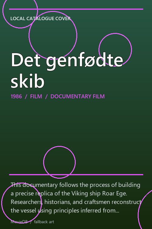 Det genfødte skib poster