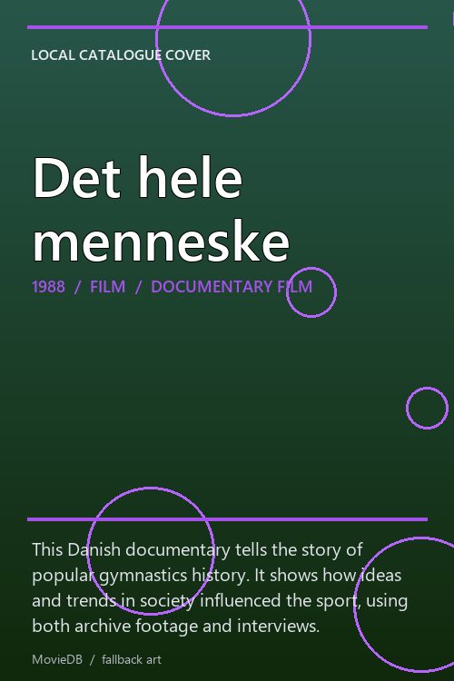 Det hele menneske poster