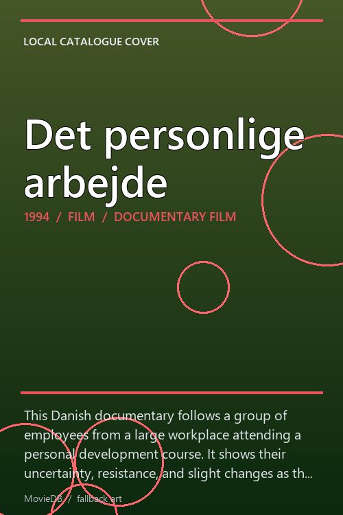 Det personlige arbejde poster
