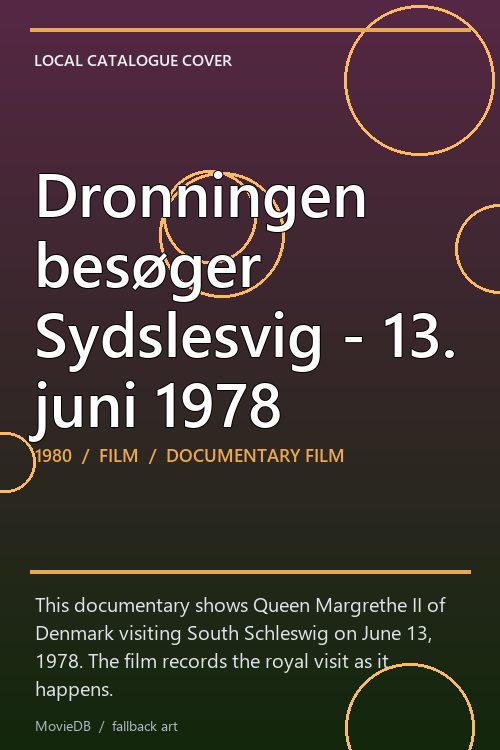 Dronningen besøger Sydslesvig - 13. juni 1978 poster
