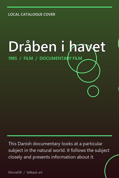Dråben i havet poster