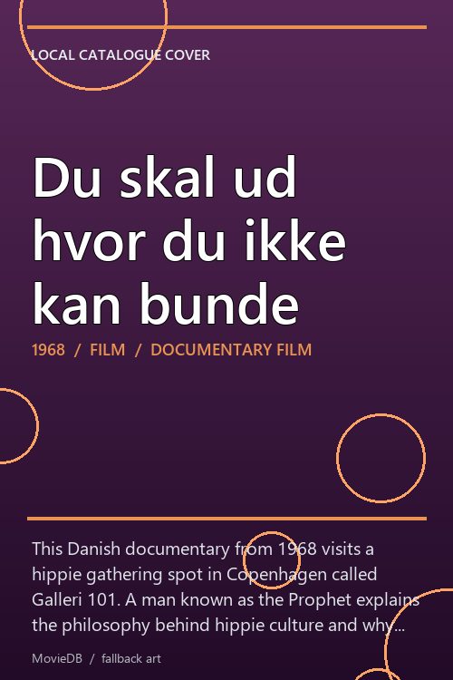 Du skal ud hvor du ikke kan bunde poster