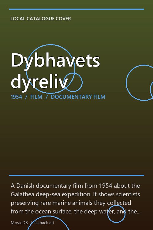 Dybhavets dyreliv poster