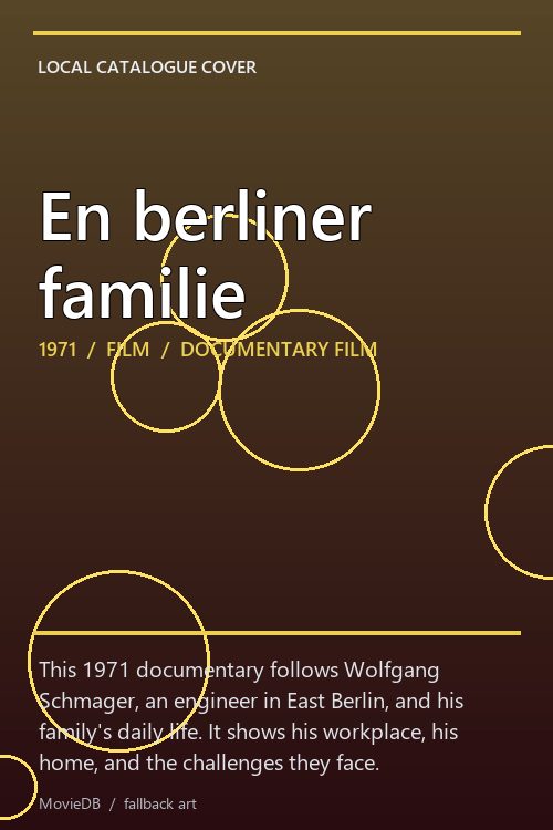 En berliner familie poster