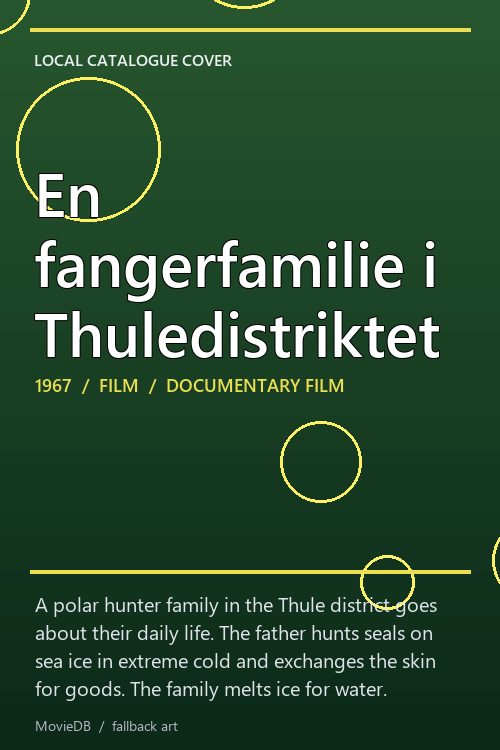 En fangerfamilie i Thuledistriktet poster
