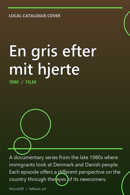 En gris efter mit hjerte poster