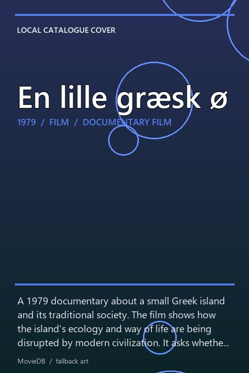 En lille græsk ø poster