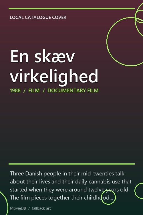 En skæv virkelighed poster