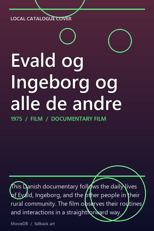 Evald og Ingeborg og alle de andre poster