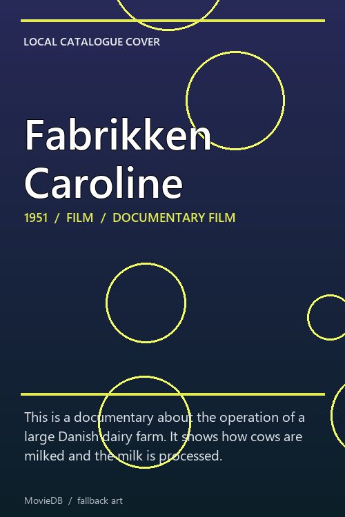 Fabrikken Caroline poster