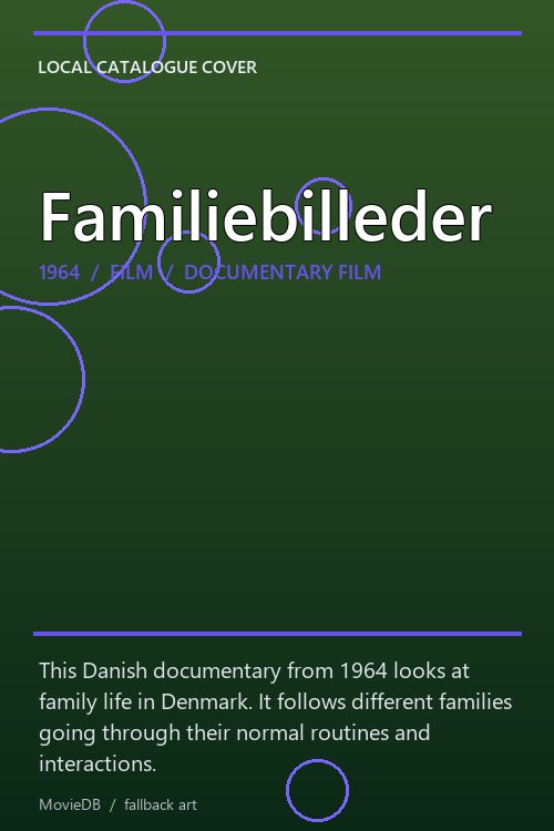 Familiebilleder poster
