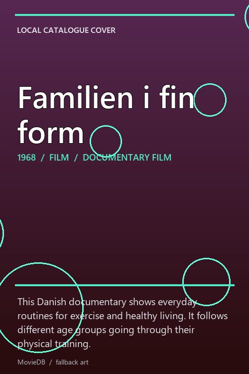 Familien i fin form poster