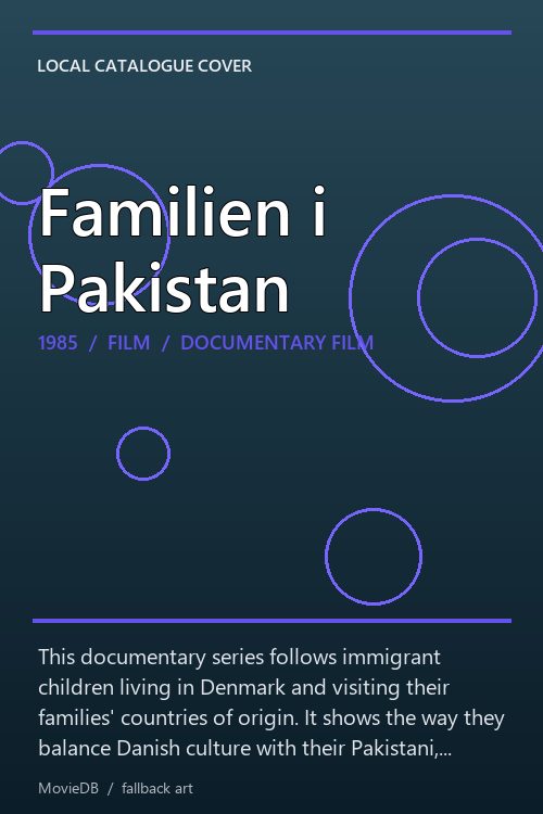 Familien i Pakistan poster
