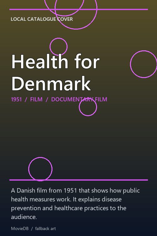 Health for Denmark poster