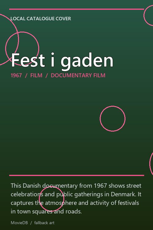Fest i gaden poster