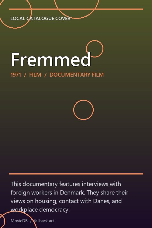 Fremmed poster