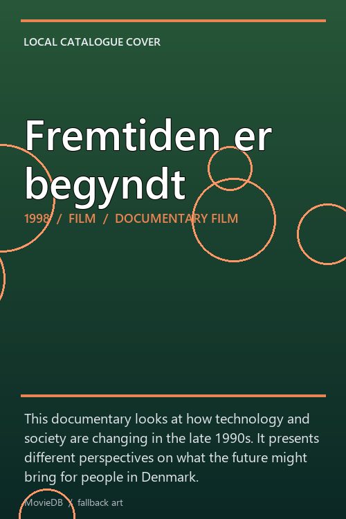 Fremtiden er begyndt poster
