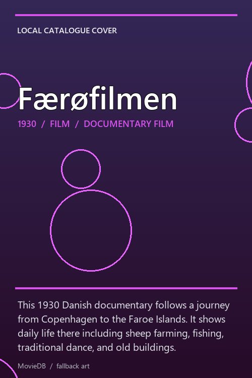 Færøfilmen poster