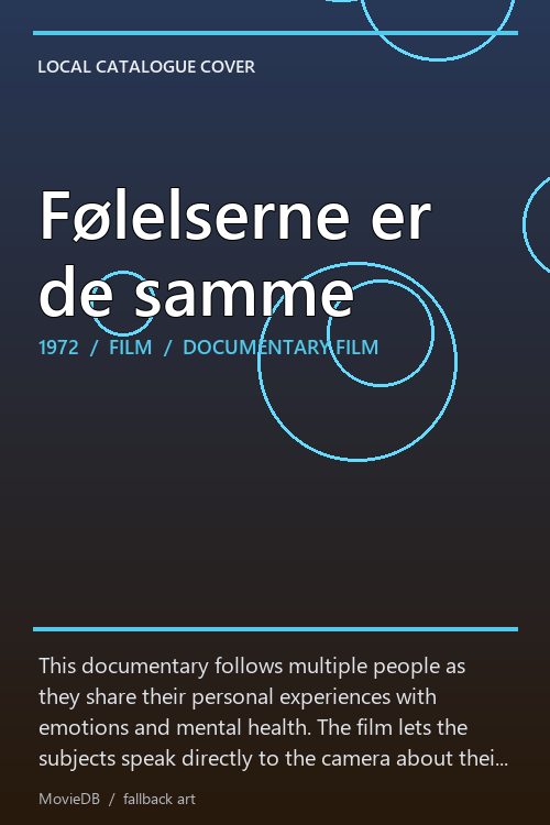 Følelserne er de samme poster