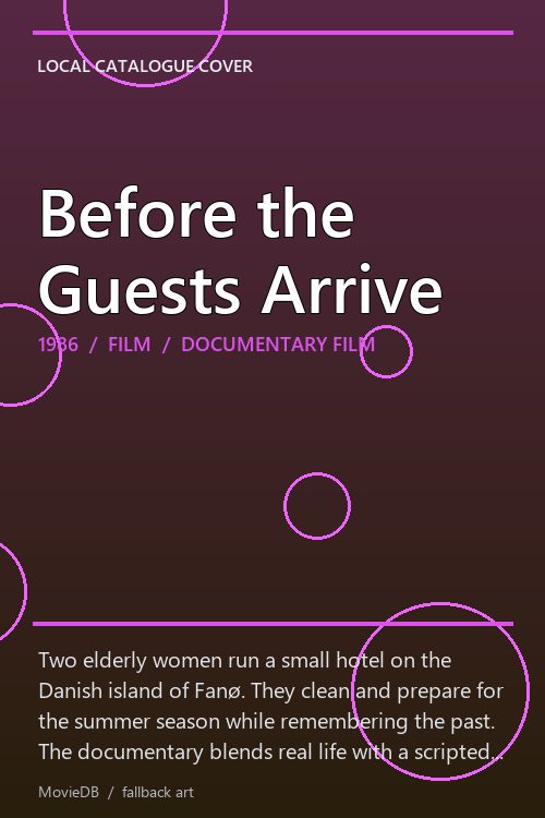 Before the Guests Arrive poster