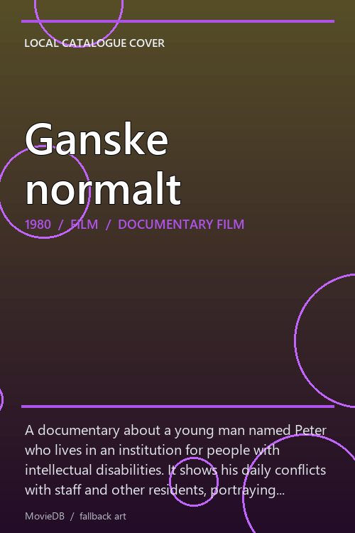 Ganske normalt poster