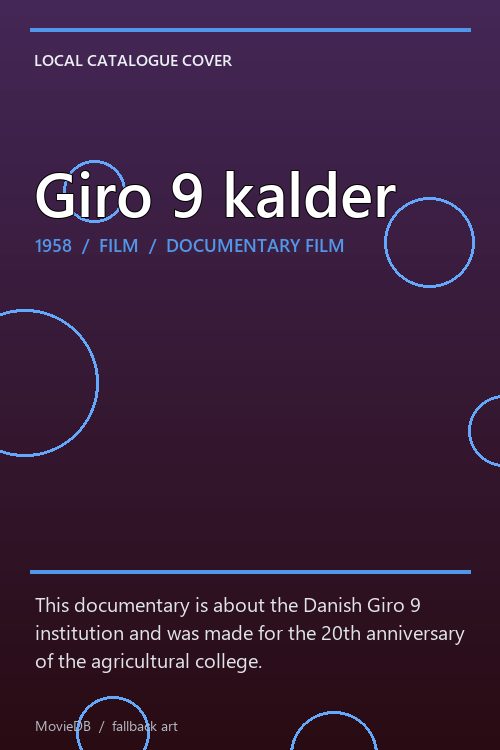 Giro 9 kalder poster