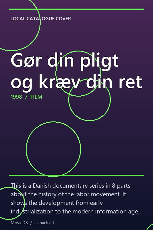 Gør din pligt og kræv din ret poster