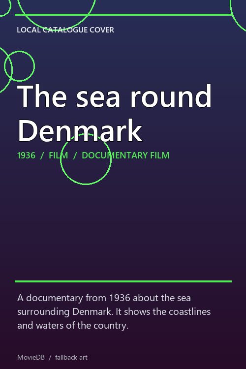 The sea round Denmark poster