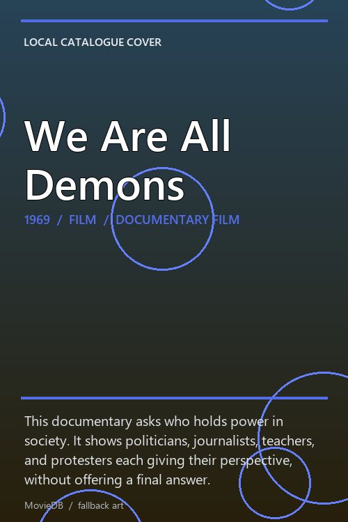 We Are All Demons poster
