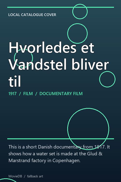 Hvorledes et Vandstel bliver til poster