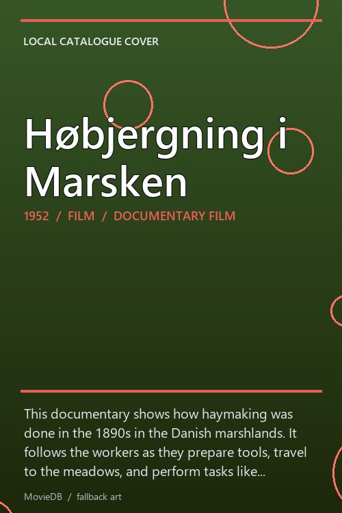Høbjergning i Marsken poster