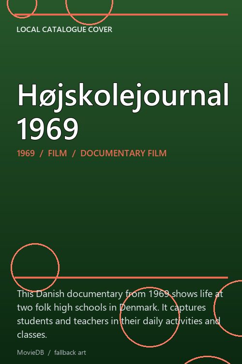 Højskolejournal 1969 poster