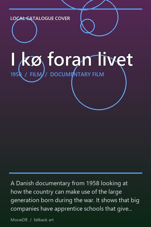 I kø foran livet poster
