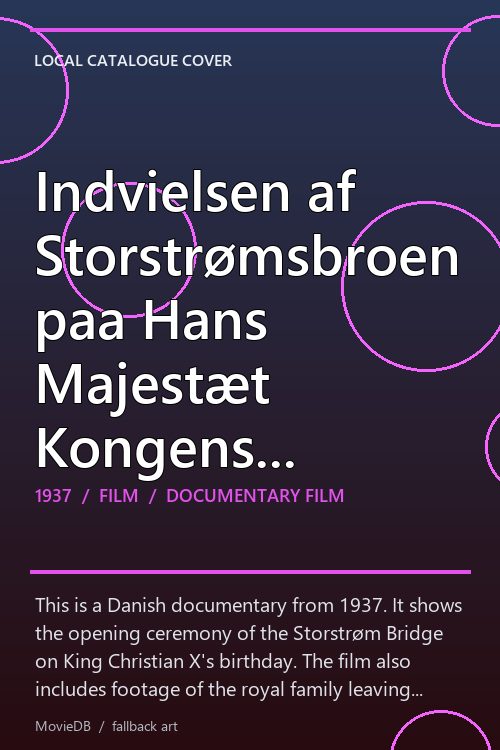 Indvielsen af Storstrømsbroen paa Hans Majestæt Kongens Fødselsdag poster