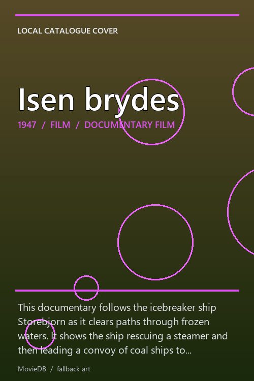 Isen brydes poster