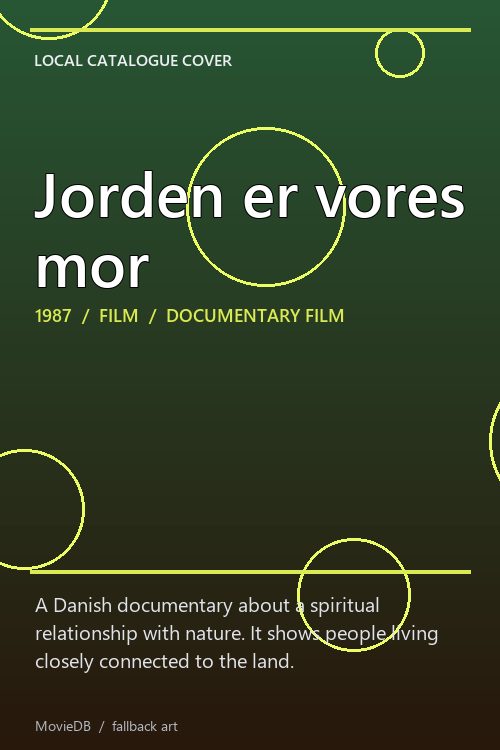 Jorden er vores mor poster