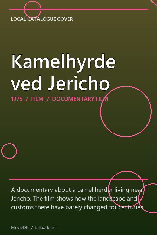 Kamelhyrde ved Jericho poster