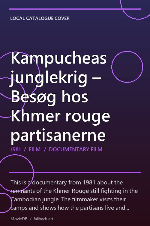 Kampucheas junglekrig – Besøg hos Khmer rouge partisanerne poster
