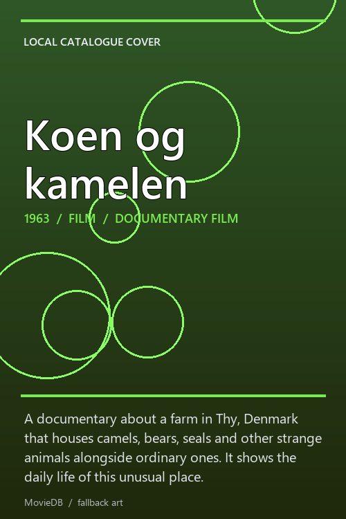 Koen og kamelen poster
