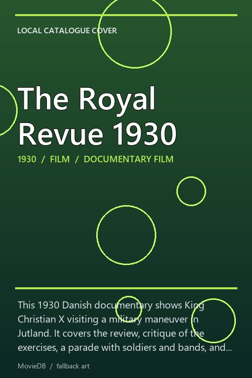 The Royal Revue 1930 poster